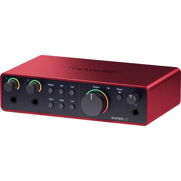 Focusrite Scarlett 2i2 USB-C — Interface Audio 2 entrées / 2 sorties (4ème Génération) — vue 3