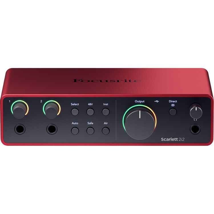 Focusrite Scarlett 2i2 USB-C — Interface Audio 2 entrées / 2 sorties (4ème Génération)