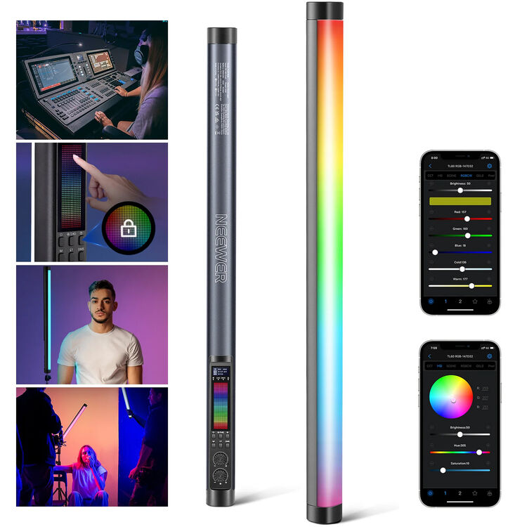 Neewer TL60 RGB LED Tube Light 60cm — vue 6