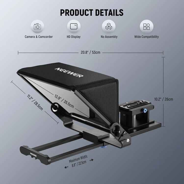 Neewer X14 III Téléprompteur Aluminium 14" — vue 5
