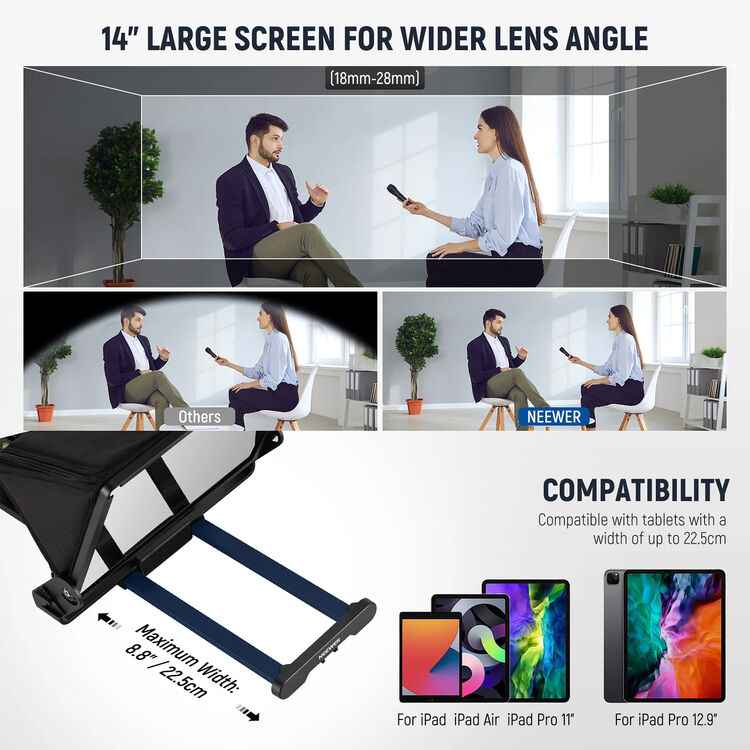 Neewer X14 III Téléprompteur Aluminium 14" — vue 4