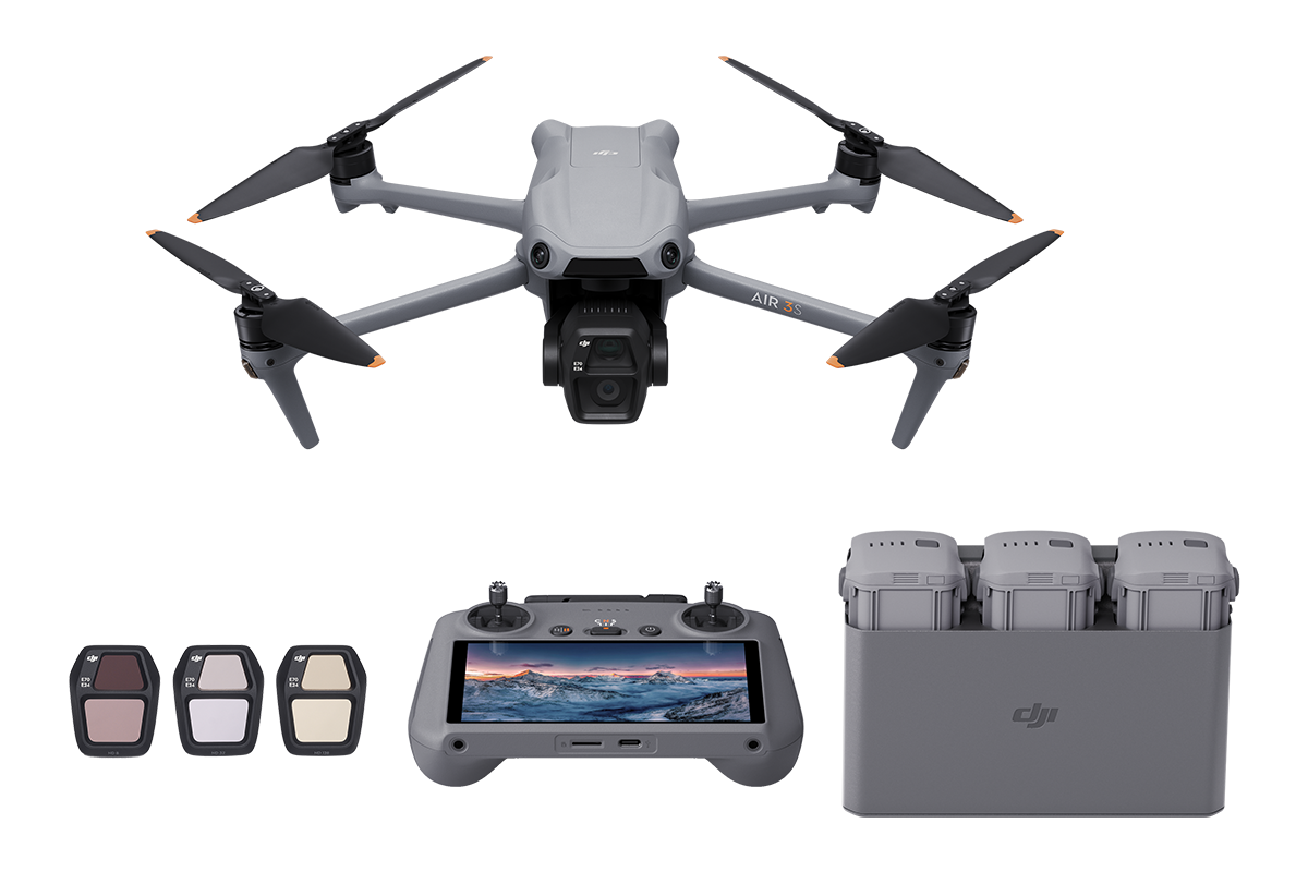 DJI Air 3s Fly More Combo avec radiocommande DJI RC 2 - Motion19