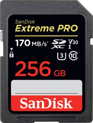 Carte mémoire SDXC SanDisk Extreme PRO 256Gb 170Mbps