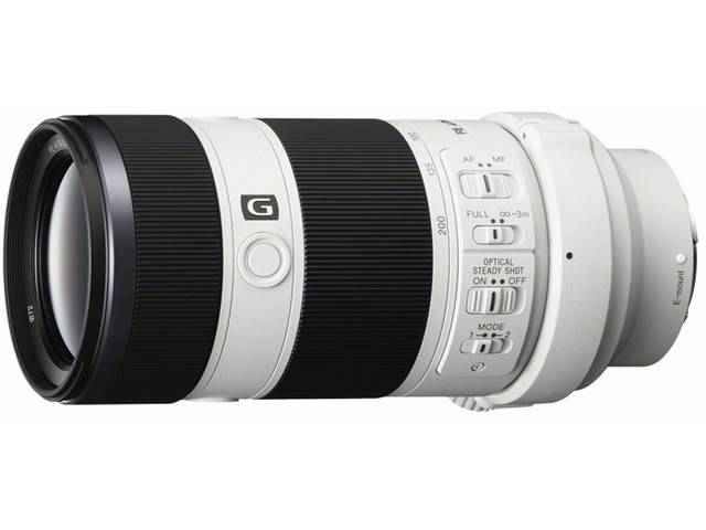 Sony FE 70-200 mm f/4 G OSS blanc monture Sony E objectif photo hybride (Précommande) - Motion19 — vue 3