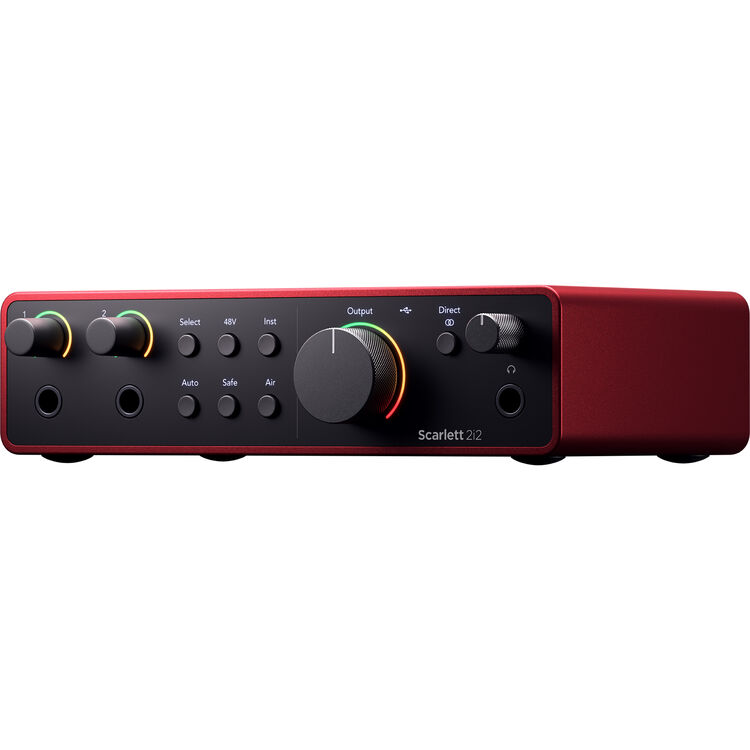Focusrite Scarlett 2i2 USB-C — Interface Audio 2 entrées / 2 sorties (4ème Génération) — vue 2