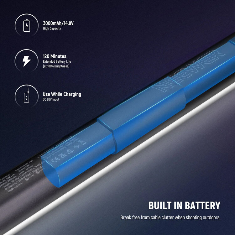 Neewer TL60 RGB LED Tube Light 60cm — vue 3