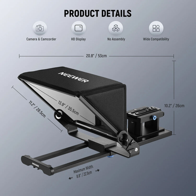 Neewer X14 III Téléprompteur Aluminium 14" — vue 5