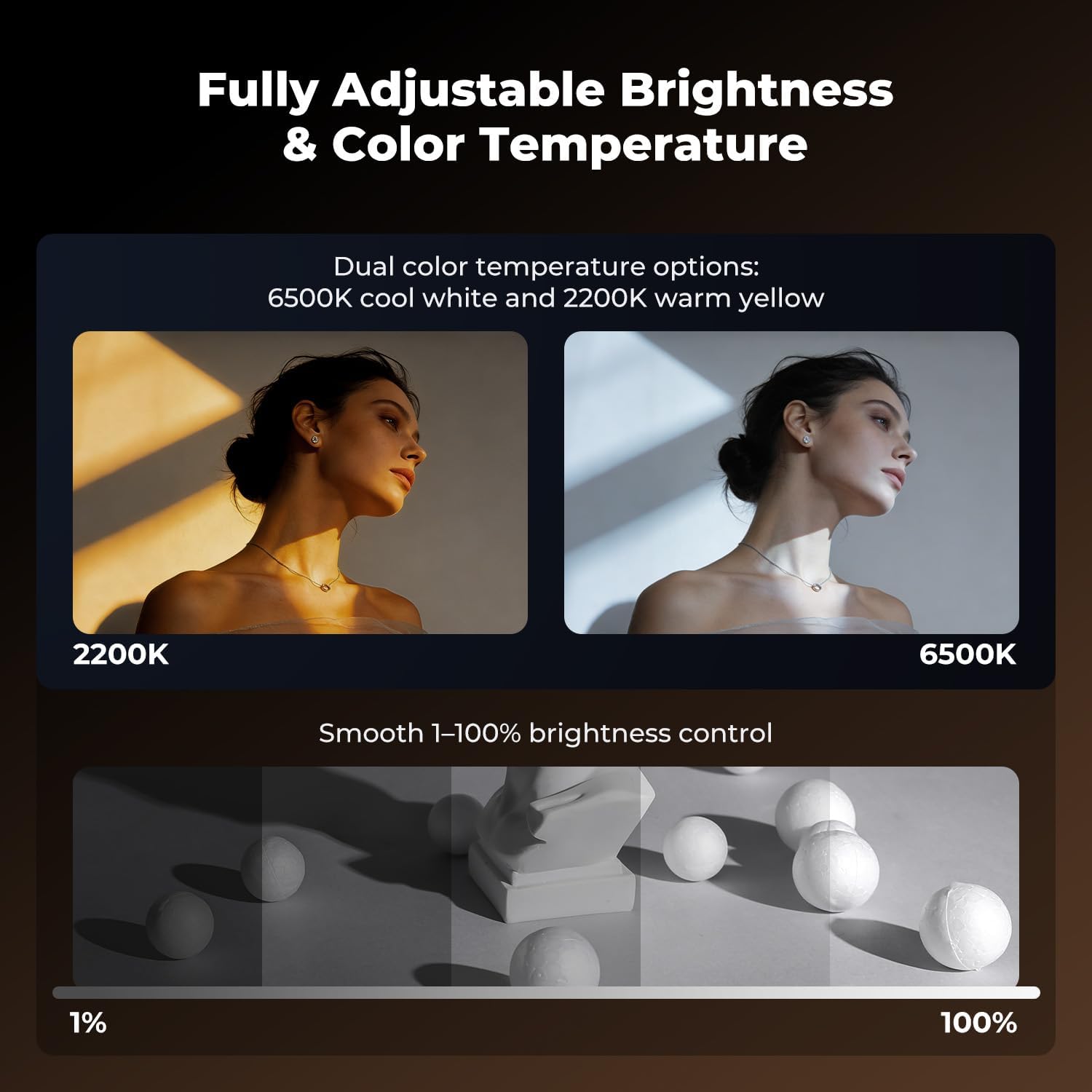 K&F Concept SP25C — Spotlight LED RGB 25W avec Gobos — vue 3