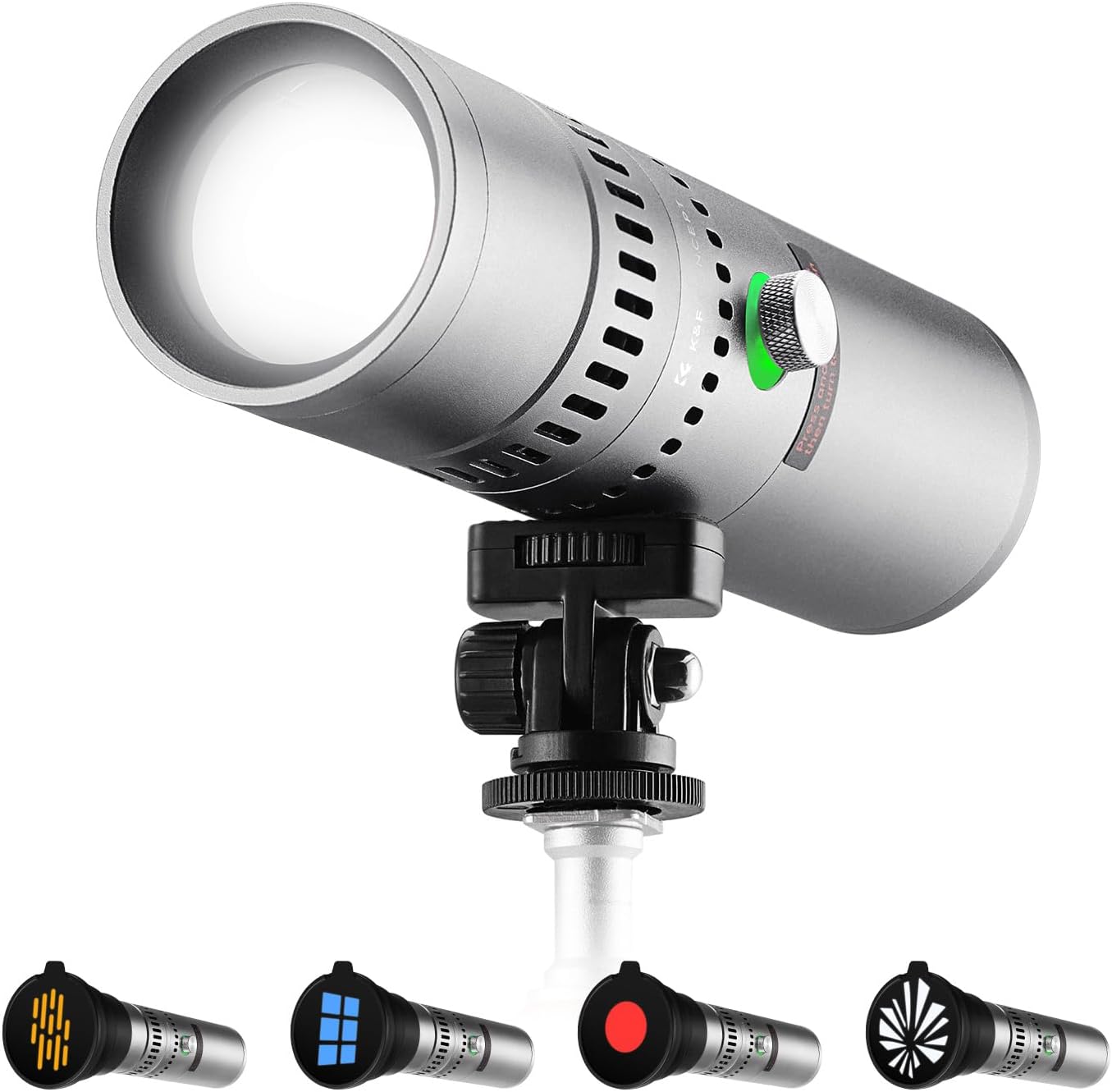 K&F Concept SP25C — Spotlight LED RGB 25W avec Gobos — vue 1