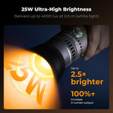 K&F Concept SP25C — Spotlight LED RGB 25W avec Gobos — miniature 6