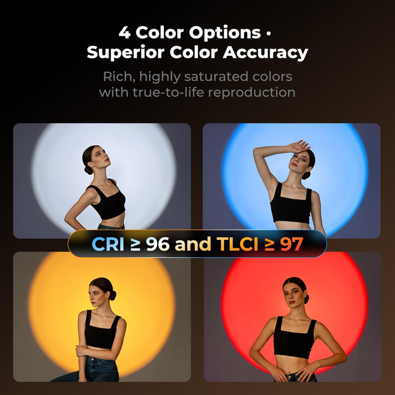 K&F Concept SP25C — Spotlight LED RGB 25W avec Gobos — vue 5