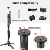 COMAN DK327AQ6 - Monopode Vidéo avec Tête Fluide Q6 et Base Trépied — miniature 5