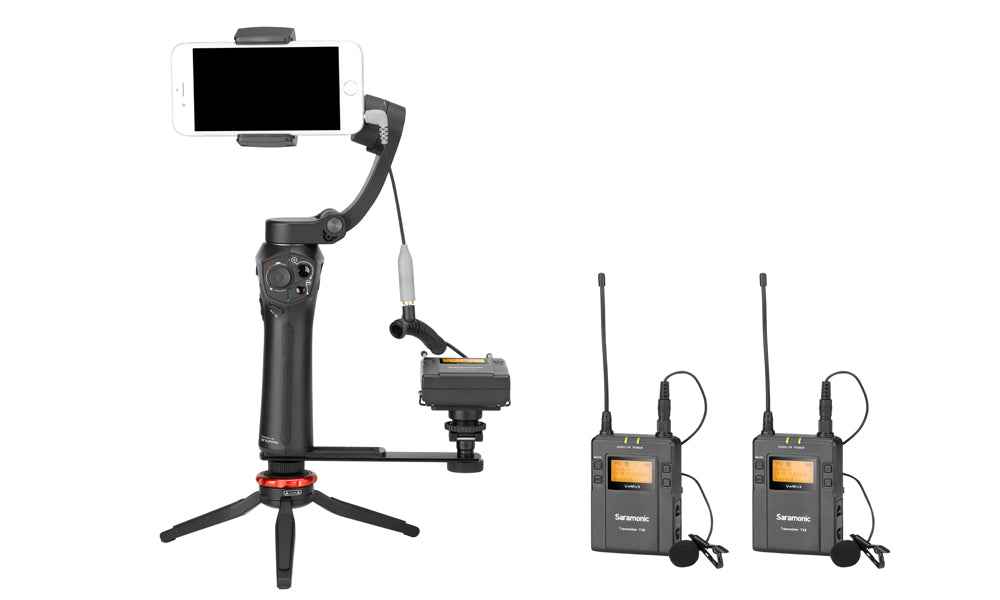 Système de microphone Lavalier sans fil UHF  Saramonic UwMic9 Kit2 - Motion19 — vue 3