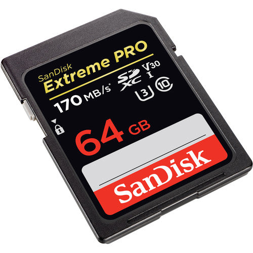 Carte mémoire SDXC SanDisk Extreme PRO 64 Go 170Mbps