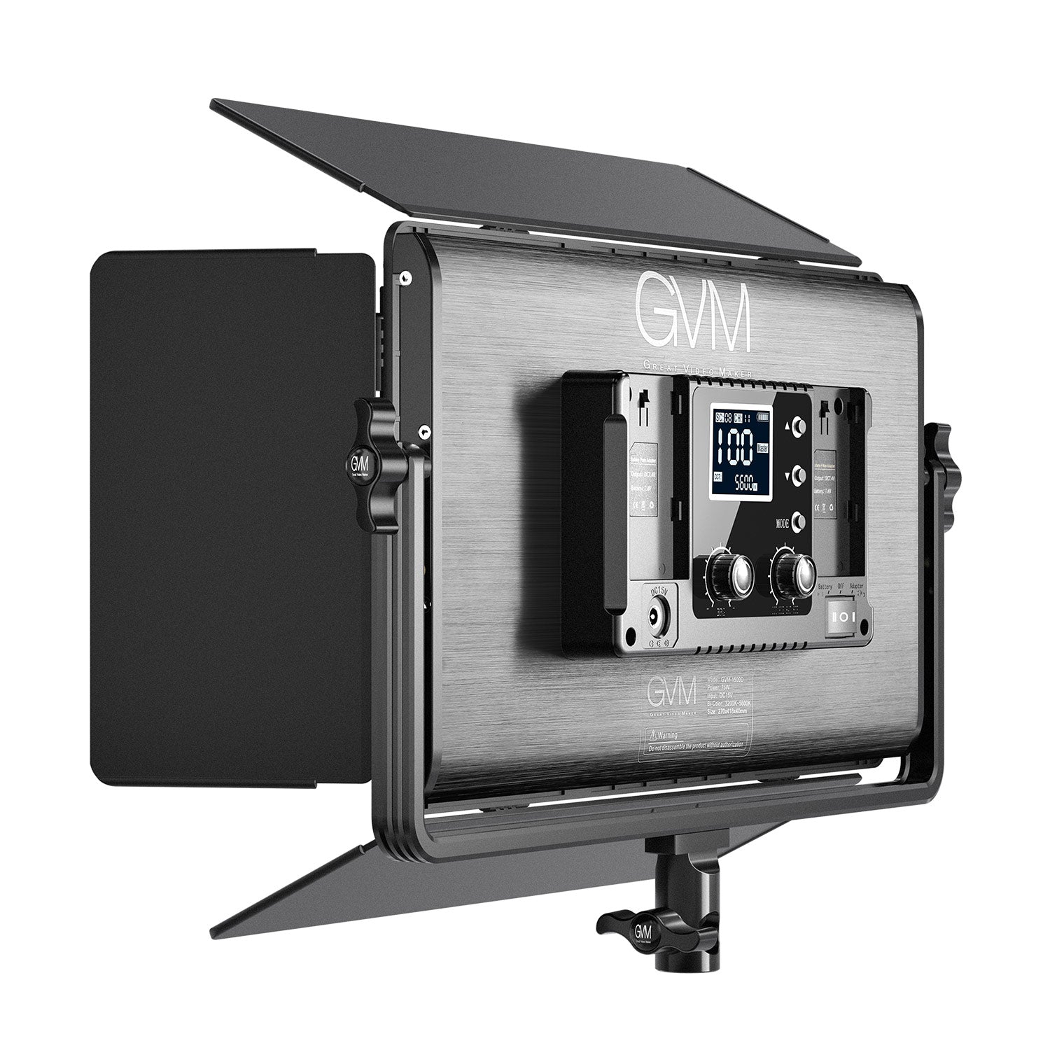 Lumière vidéo bicolore et RVB GVM-1500D 75 W