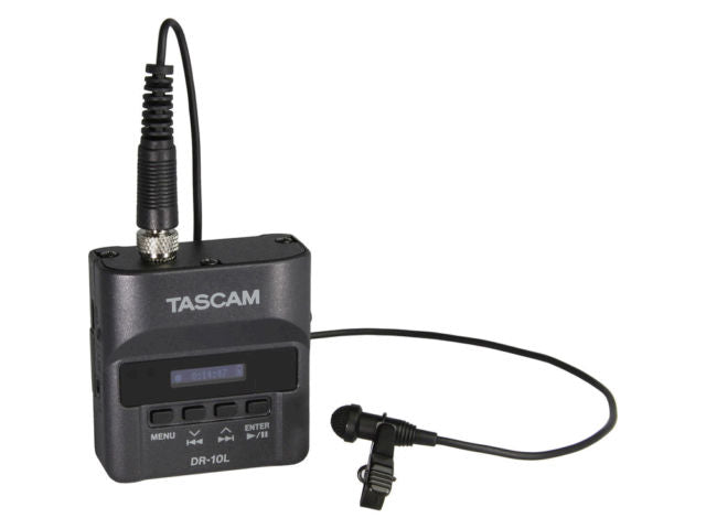 Tascam DR-10L Enregistreur audionumérique avec micro cravate - Couleur Noir   ( Précommande )