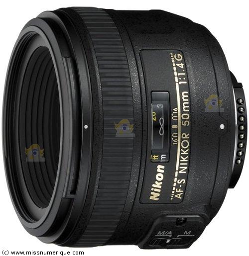 Objectif  Nikon AF-S Nikkor 50 mm f/1.4G objectif photo
