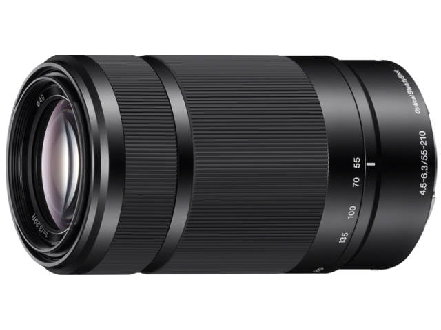 Sony E 55-210 mm f/4.5-6.3 noir monture Sony E objectif photo hybride