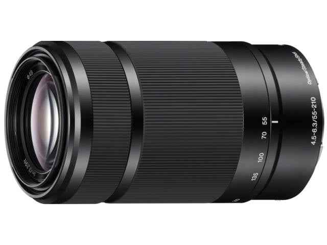 Sony E 55-210 mm f/4.5-6.3 noir monture Sony E objectif photo hybride - Motion19