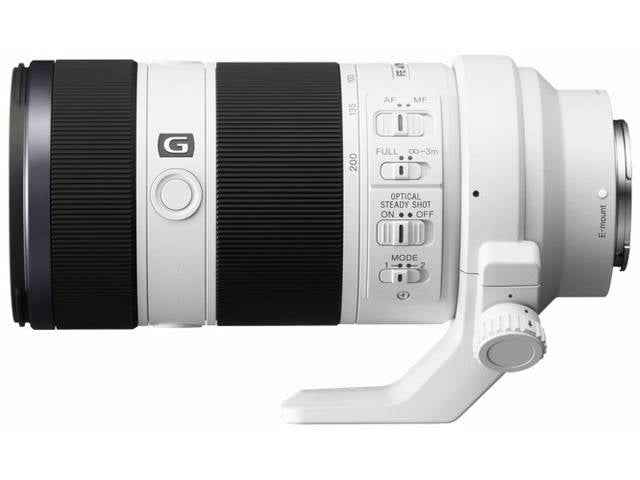 Sony FE 70-200 mm f/4 G OSS blanc monture Sony E objectif photo hybride  (Précommande) - Motion19 — vue 2