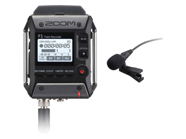 Zoom F1-LP pack enregistreur audio 2 pistes avec micro lavalier  ( Précommande )